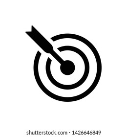 Goal Targer Vector Icon Design Template