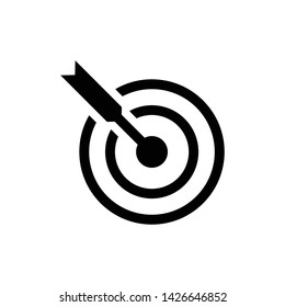 Goal Targer Vector Icon Design Template