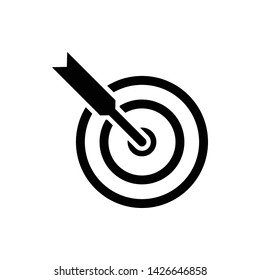 Goal Targer Vector Icon Design Template