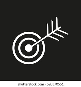 goal, target, hit, vector icon, eps10