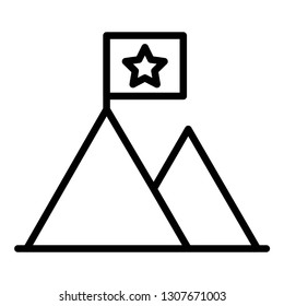 goal target icon design with creative modern concept and black and white outline style logo shape for pictogram, website, ecommerce, satartup, web button design vector eps 10