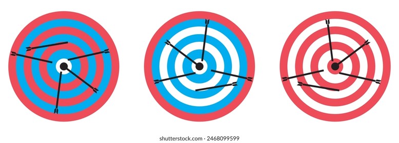 Goal target icon. Target vector icon. Target with arrow icon. Mission or business goal logo. Target dart icon vector illustration isolated on white background. Vector for app or ui ux.