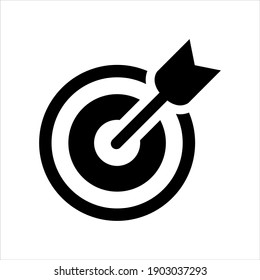 Goal target icon vector graphic illustration