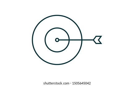 goal target icon vector illustration.