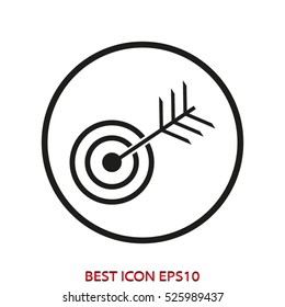 goal, target, vector icon, eps10