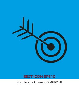 goal, target, vector icon, eps10