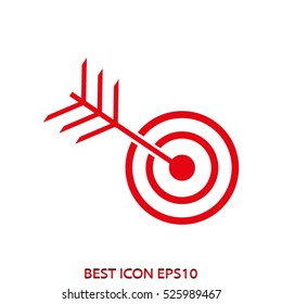 goal, target, vector icon, eps10