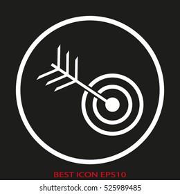 goal, target, vector icon, eps10