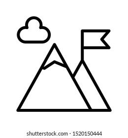 goal thin line vector icon