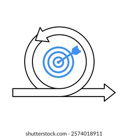 Goal Tracker – Target Representing Focused and Measurable Objectives