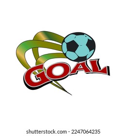 Goal typoghrapy foodball  club icon,slogan,icon,logo,vector