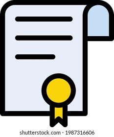 goal vector color line icon