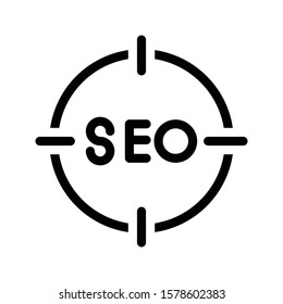 goal vector glyph flat icon 
