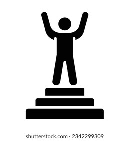 Goal Vector Glyph Icon For Personal And Commercial Use.
