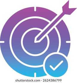 Icono de Vector de objetivo. Se puede utilizar para aplicaciones de impresión, móviles y de Web.