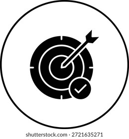 Icono de Vector de objetivo. Se puede utilizar para aplicaciones de impresión, móviles y de Web.
