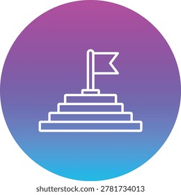 Goal vector icon. Can be used for printing, mobile and web applications.