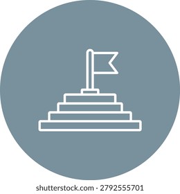 Goal vector icon. Can be used for printing, mobile and web applications.
