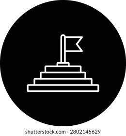 Goal vector icon. Can be used for printing, mobile and web applications.