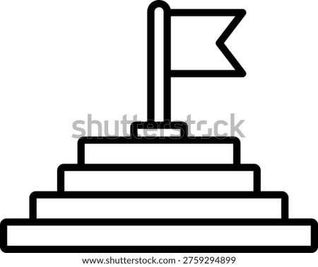 Goal vector icon. Can be used for printing, mobile and web applications.
