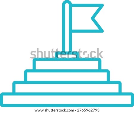 Goal vector icon. Can be used for printing, mobile and web applications.