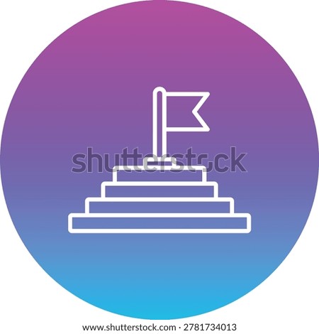 Goal vector icon. Can be used for printing, mobile and web applications.