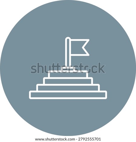 Goal vector icon. Can be used for printing, mobile and web applications.