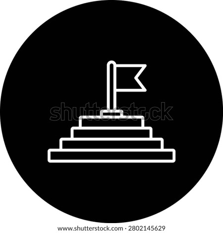 Goal vector icon. Can be used for printing, mobile and web applications.
