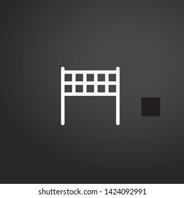 Goal vector icon. Goal concept stroke symbol design. Thin graphic elements vector illustration, outline pattern for your web site design, logo, UI. EPS 10.