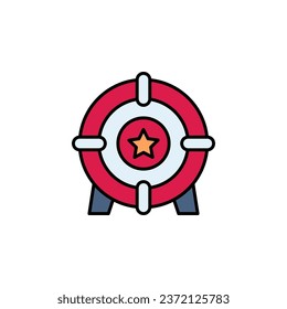 goal vector icon filled line style. Perfect for website, application, commerce, presentation, logo and more. modern outline icon