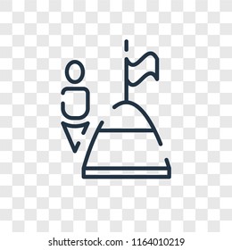 Goal vector icon isolated on transparent background, Goal logo concept