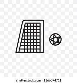 Goal vector icon isolated on transparent background, Goal logo concept