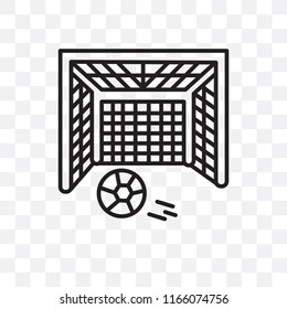 Goal vector icon isolated on transparent background, Goal logo concept