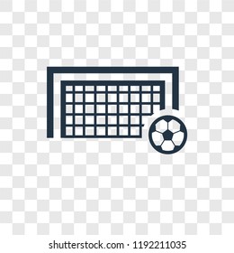 Goal vector icon isolated on transparent background, Goal transparency logo concept