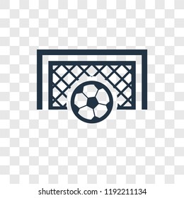 Goal vector icon isolated on transparent background, Goal transparency logo concept