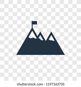 Goal vector icon isolated on transparent background, Goal transparency logo concept