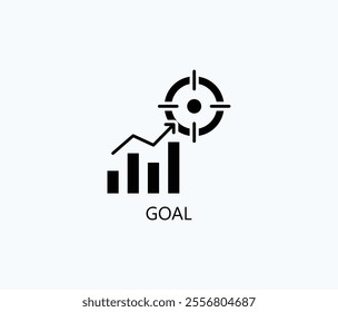 Goal Vector, Icon Or Logo Sign Symbol Illustration