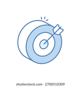 Icono de Vector de meta ilustración de stock