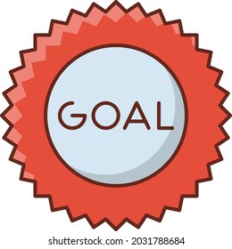 goal Vector illustration on a transparent background. Premium quality symbols. Vector Line Flat color  icon for concept and graphic design.