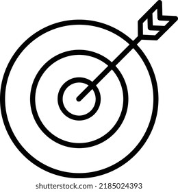 Goal Vector Line Icon Design