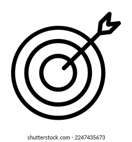 Diseño de iconos de la línea del vector de objetivo