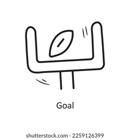 Goal vector outline Icon Design illustration. Olympic Symbol on White background EPS 10 File