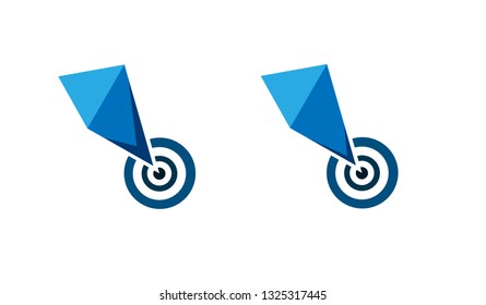 Goal vector symbol icon logo