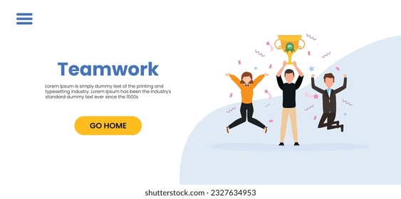 Goal-focused, increase motivation, way to achieve the goal, support and teamwork, help in overcoming obstacles, vector illustration
