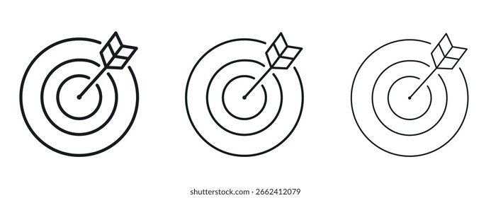 Goalfor Anuncio y embalaje diseño Vector illustrationsnting icono diseño de línea simple - Ilustración vectorial simple