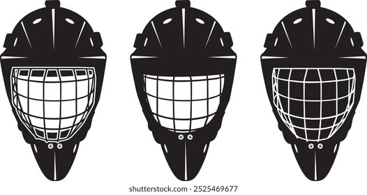 Máscara de portero, casco de portero, hockey sobre hielo, archivos de corte de deportes de invierno