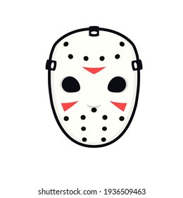 Goalie mask icon. Clipart image isolated on white background.