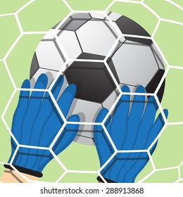 Goalkeeper batted ball