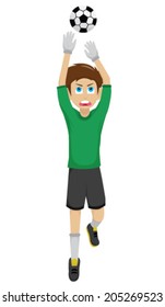 goalkeeper catch the ball