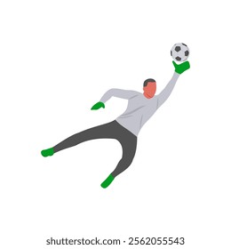 Goalkeeper, Football Championship Soccer Illustration